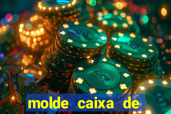 molde caixa de baralho png